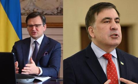 Кулеба заявил о неприятностях у Киева из-за высказываний Саакашвили КУлеба и Саакашвили