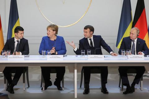 Саммит в Париже, Зеленский, Меркель, Путин