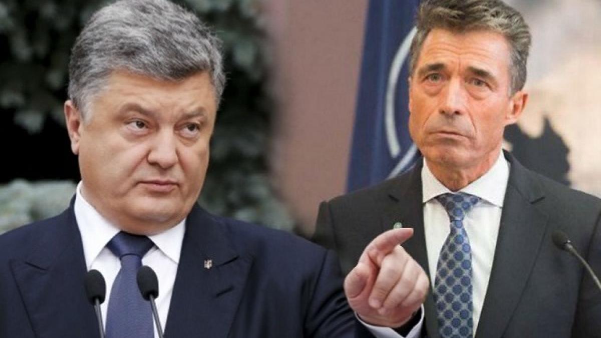 Порошенко уволил бывшего генсека НАТО Порошенко уволил экс-генсека НАТО с поста советника президента Украины