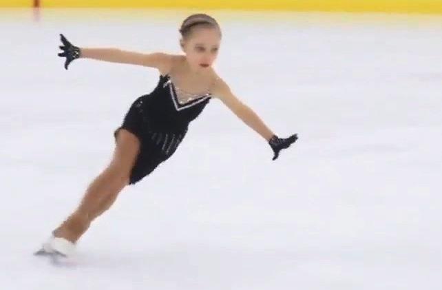 Юная фигуристка исполнила прыжок, который потряс даже олимпийского чемпиона