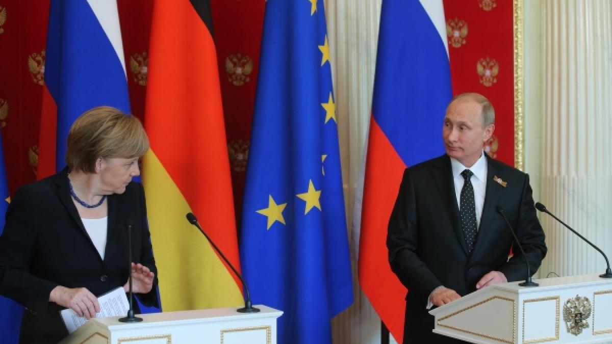 Немцы верят Путину: мрачный сценарий «пропагандисткой войны» России не нашел понимания в Германии Путин и Меркель