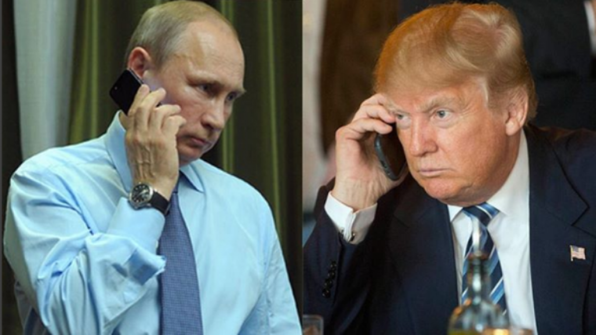Трам поздравил Путина Трамп поздравил Путина