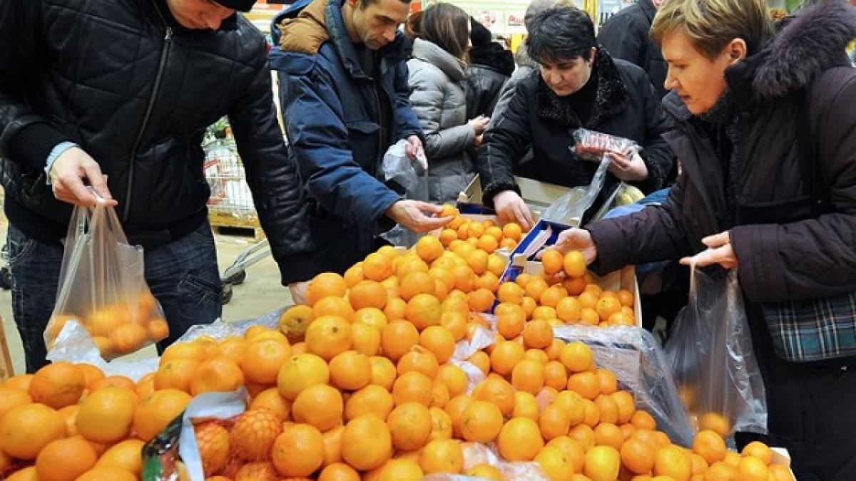 Мандарины в магазине Мандарины в магазине