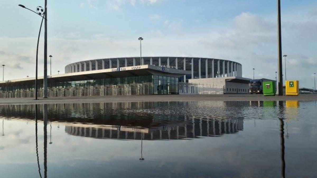 Последние новости сегодня. Ливень в Нижем Новгороде ударил по стадиону ЧМ-2018