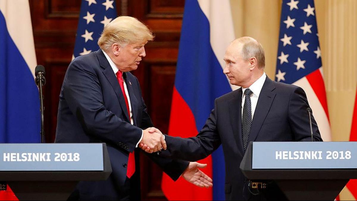 Трамп и Путин в Хельсинки Трамп и Путин
