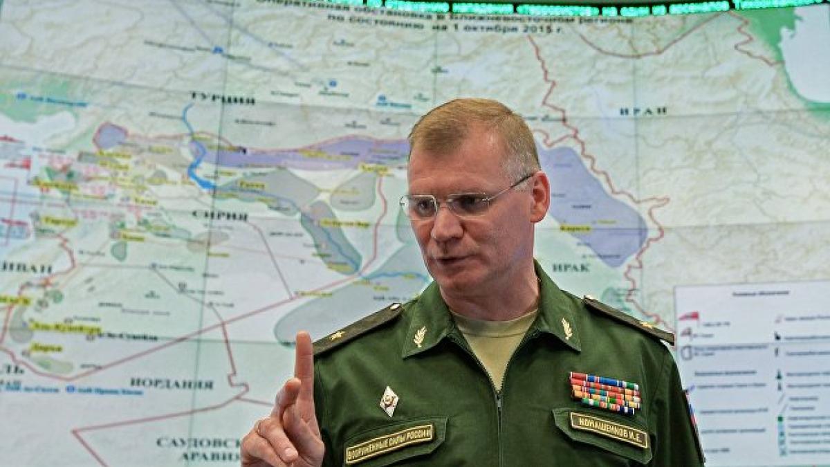 Игорь Конашенков Минобороны РФ заявило об уничтожении всех неопознанных военных объектах, направленных на сирийские войска
