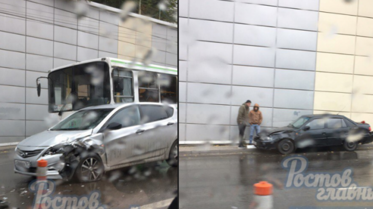 Автоледи пострадала в тройном ДТП в центре Ростова ДТП на Стадионной