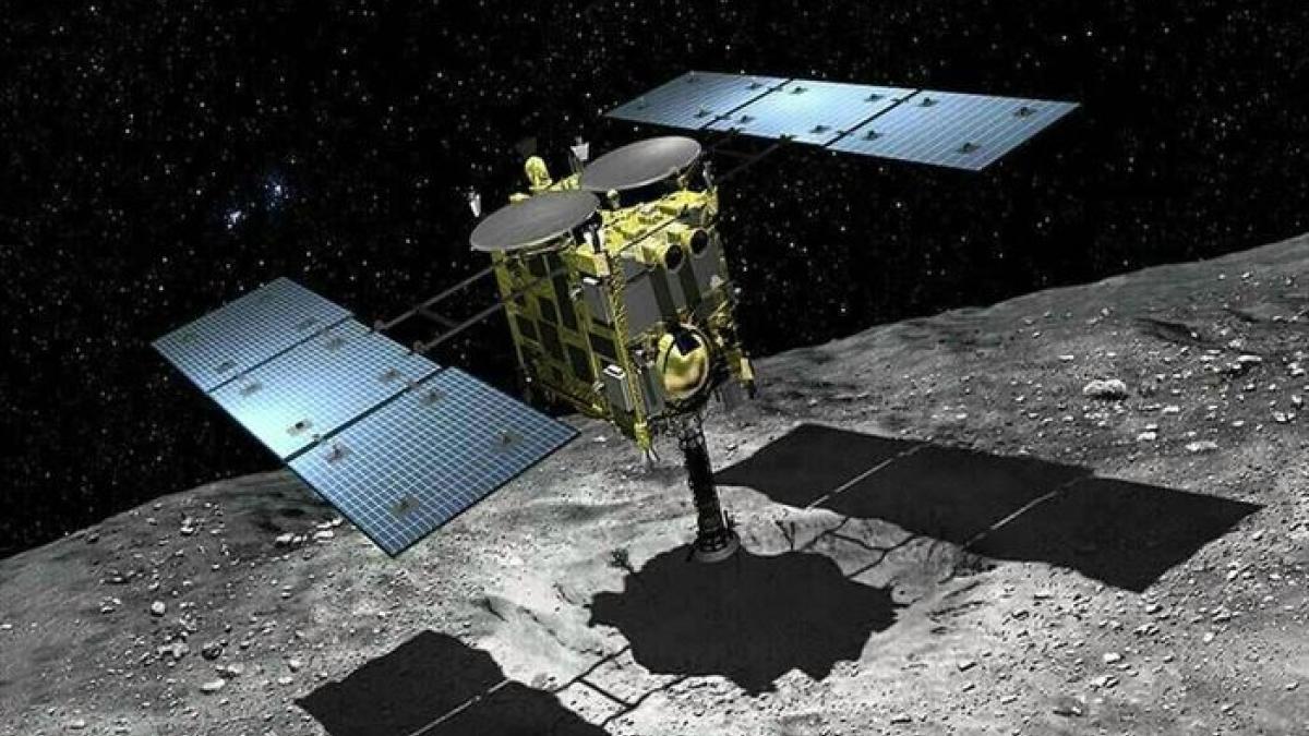 зонд "Хаябуса-2" Космический зонд "Хаябуса-2" начал посадку на астероид Рюгу