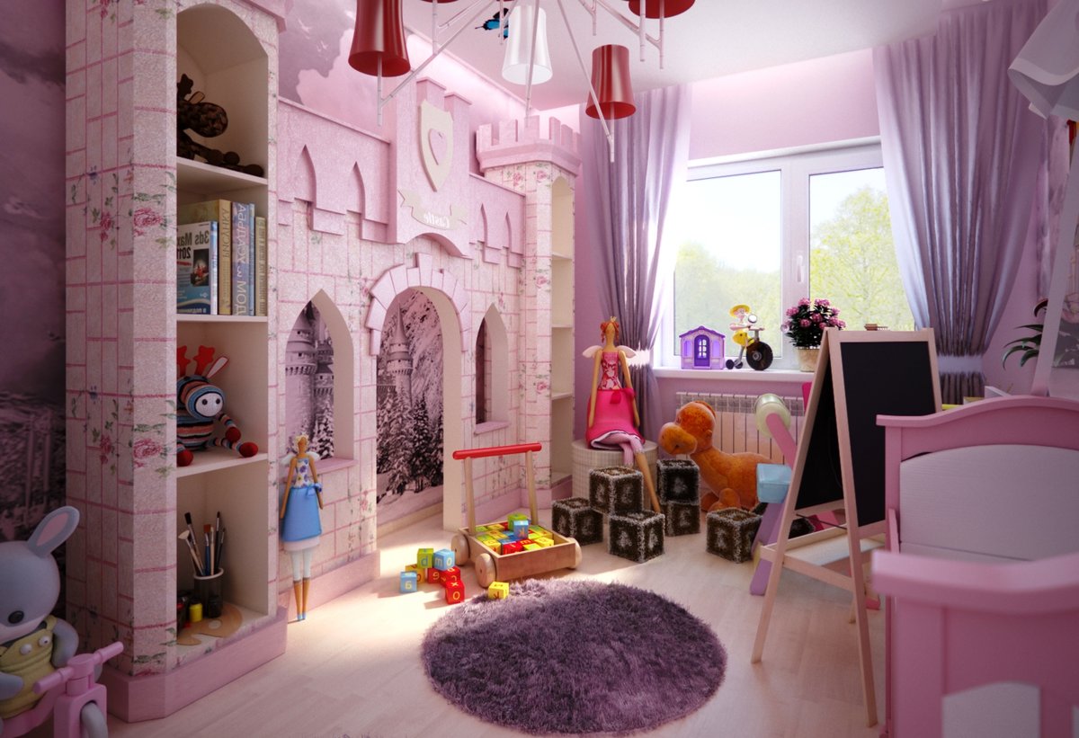 Дизайнерские комнаты для девочек