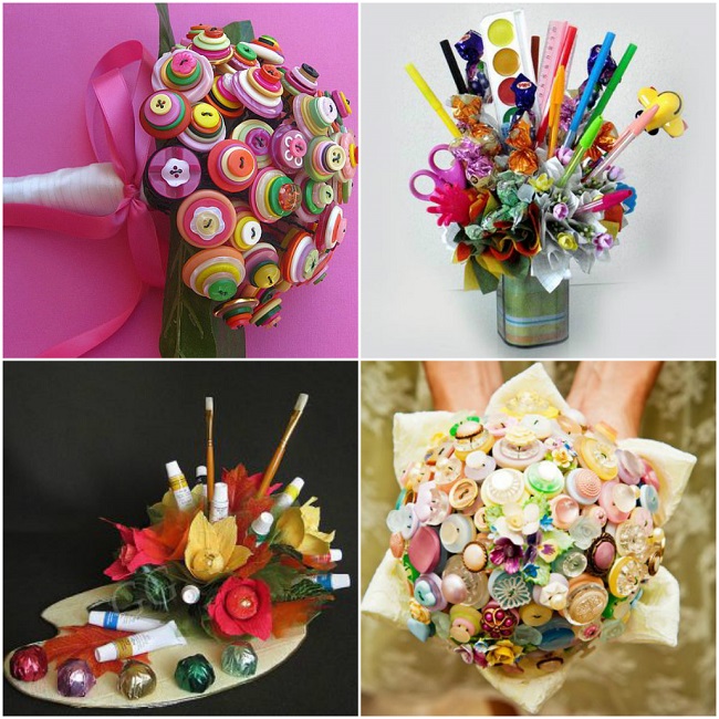 Цветы, но не совсем: идеи необычных букетов к 1 сентября - оригинальный и нескучный подарок учителю