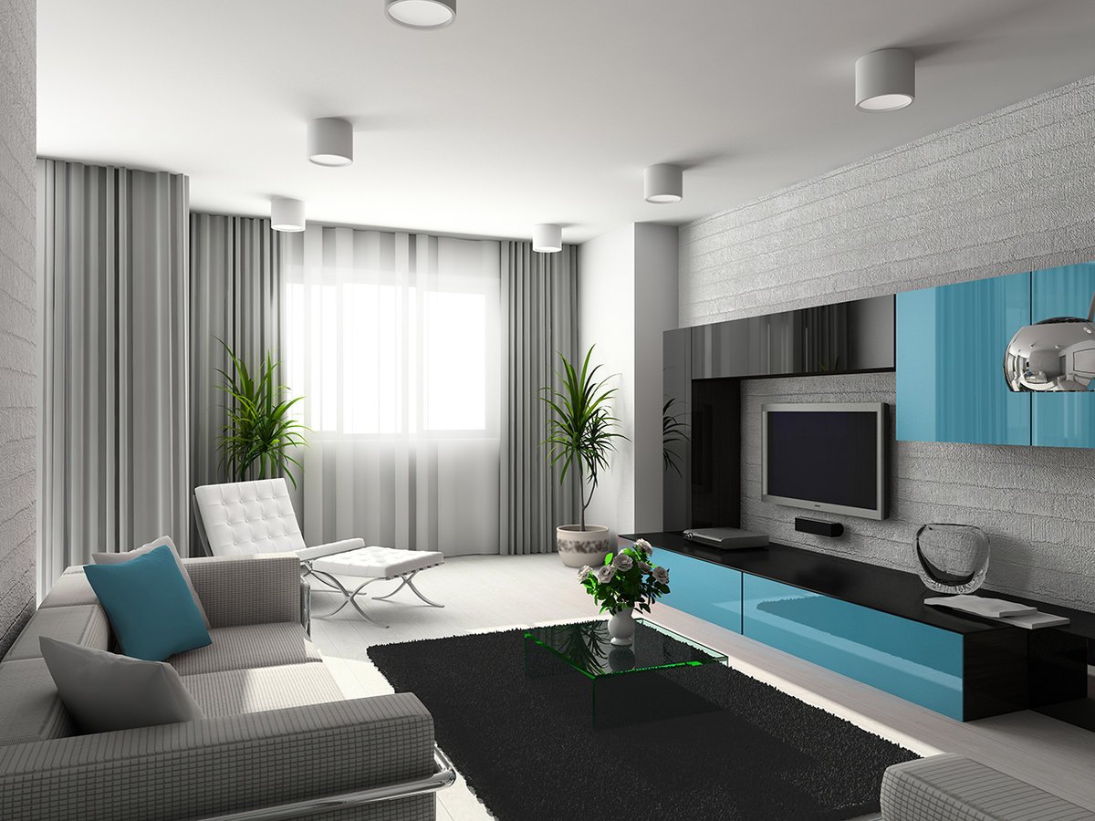 Дизайн гостиной в стандартной квартире