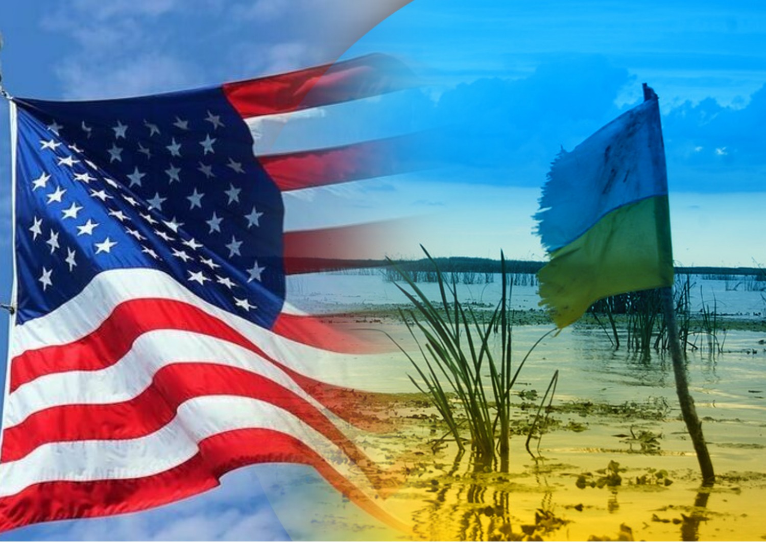 флаг украины и сша