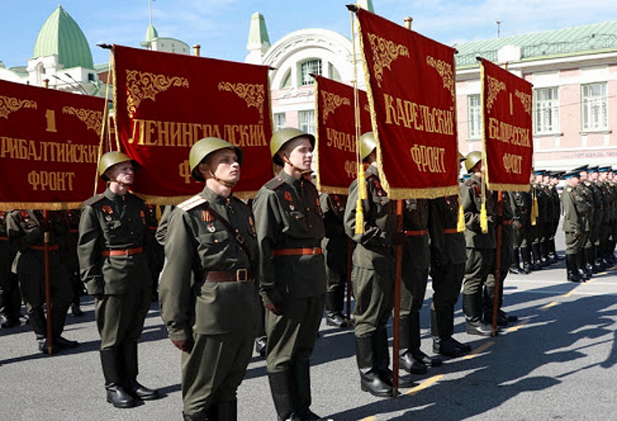 Волга на параде победы