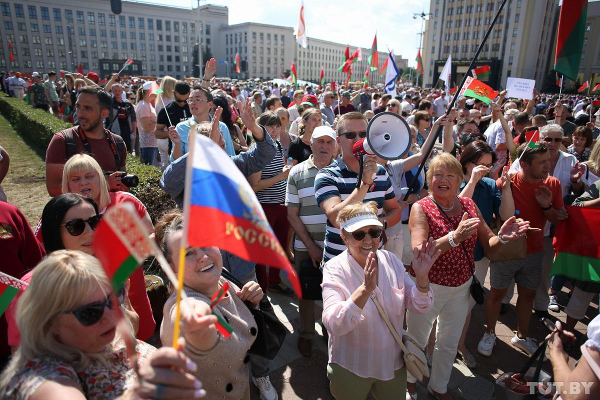 Протесты в Белоруссии 2020 в поддержку Лукашенко