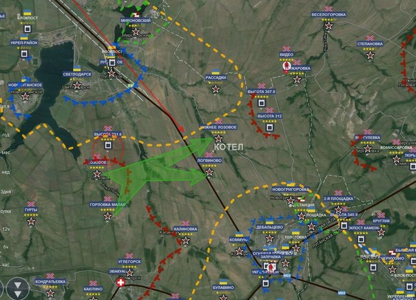 Карта дебальцево со спутника