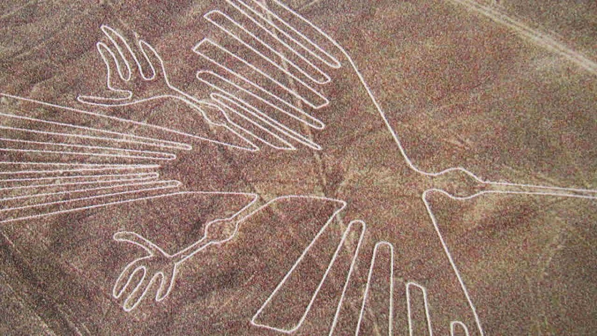 Рисунки плато Наска «астронавт»