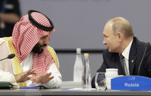 Стали известны темы разговора Путина и саудовского принца