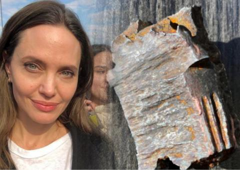 Анджелина Джоли показала фото с «осколком бомбы»