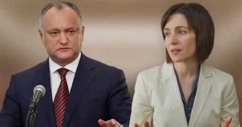 Игорь Додон и Майя Санду