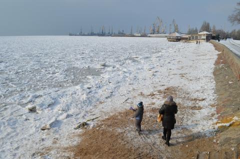 обледенение Азовского моря