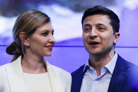 президент владимир зеленский с женой 