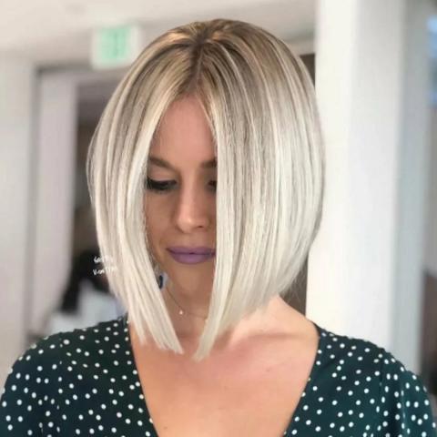 Пепельное каре - тренд 2019