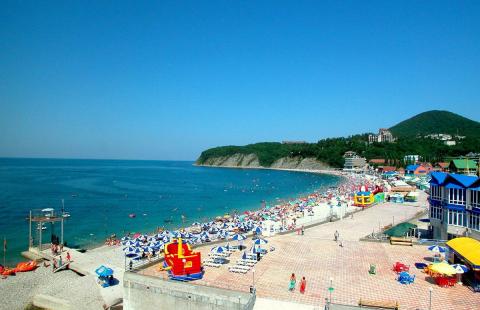 Курорты Краснодарского края, пляж