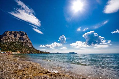 Крым лето жара море гора пляж