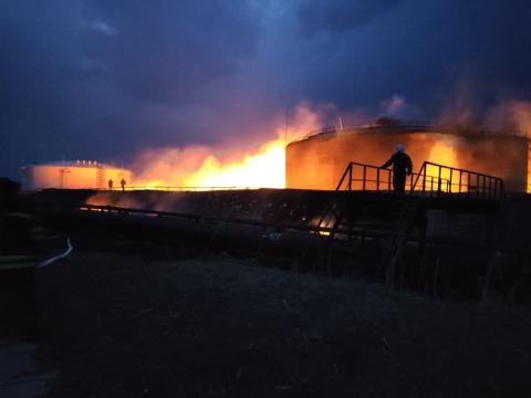 РВ: В Лисичанске уничтожено нефтехранилище, снабжавшее ВСУ