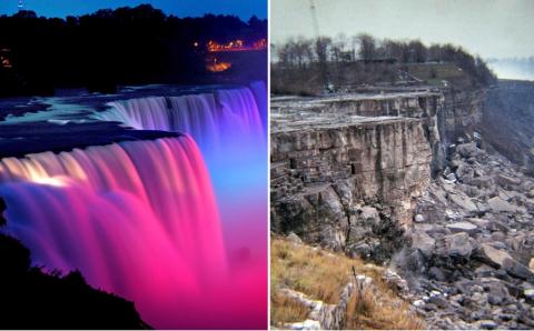 Таким Ниагарский водопад мало кто видел: 3 очень редких снимка Niagara Falls