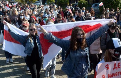 митинг в Белоруссии