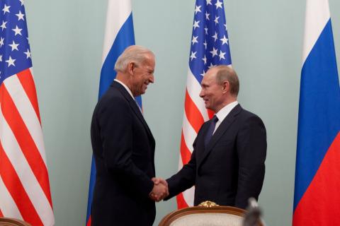 Владимир Путин и Джо Байден