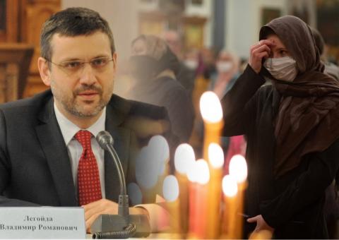Владимир Легойда, прихожане в храме