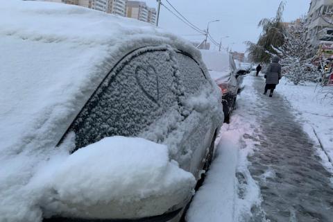 снег в Краснодаре картинка