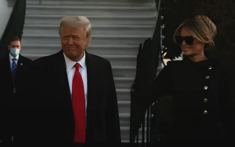 Дональд Трамп с супругой Меланьей