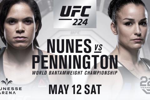 Турнир UFC 224 в Рио: когда будет - в какое время 12-13 мая, кард - участники, бой Нуньес - Пеннингтон, Олейник - Албини и другие, по какому каналу смотреть прямую трансляцию