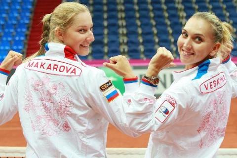 Веснина и Макарова принесли России первое в истории золото Игр в парном теннисе