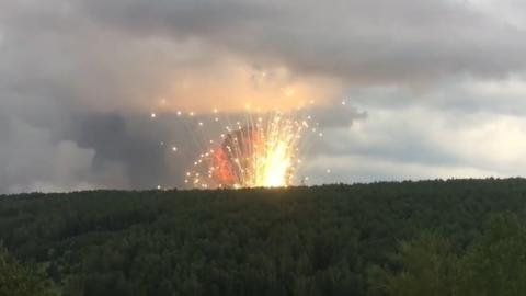 Взрывы на складах в Ачинске