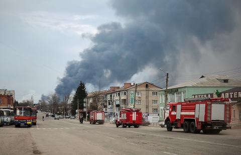 Пожар на военном складе в Балаклее