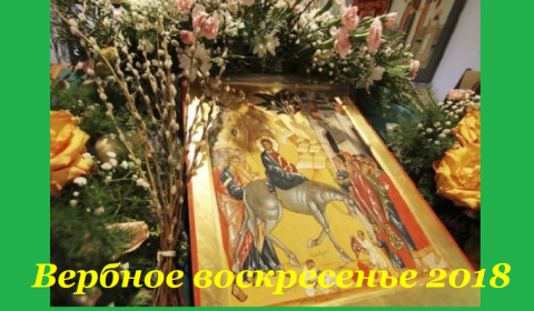 Великий пост 2018 Вход Господень в Иерусалим