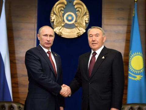 Путин и Назарбаев