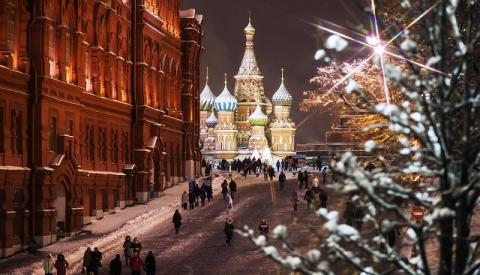 Зима в Москве Январь в Москве