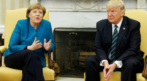 Встреча Меркель и Трампа