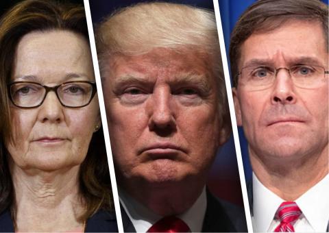 Джина Хэспел, Дональд Трамп, Марк Эспер