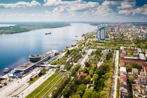 Волгоград вид с высоты