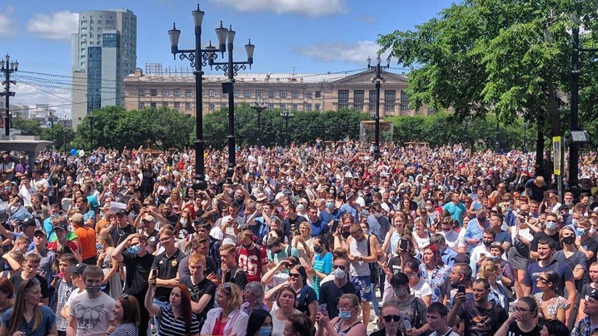 акция в защиту Фургала митинг в Хабаровске