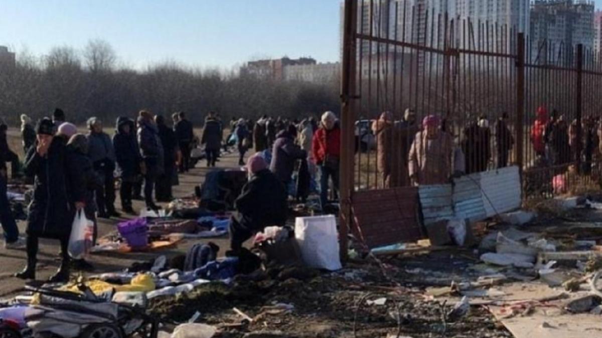 Торговцы бывшего «Привоза» обустроили в Ростове стихийный рынок стихийный рынок в Ростове