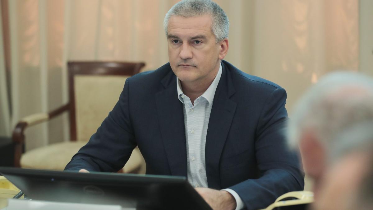 Глава РК Сергей Аксёнов Глава Крым Аксёнов совещание