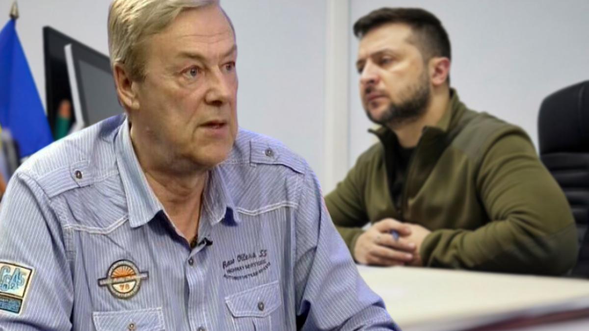 военный обозреватель Геннадий Алехин и президент Украины Владимир Зеленский картинка Геннадий Алехин и Владимир Зеленский картинка