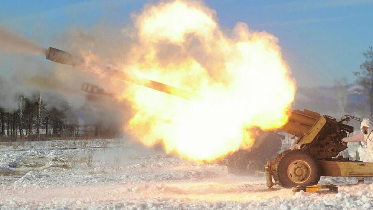 Артиллерия ВСУ удар Донбасс